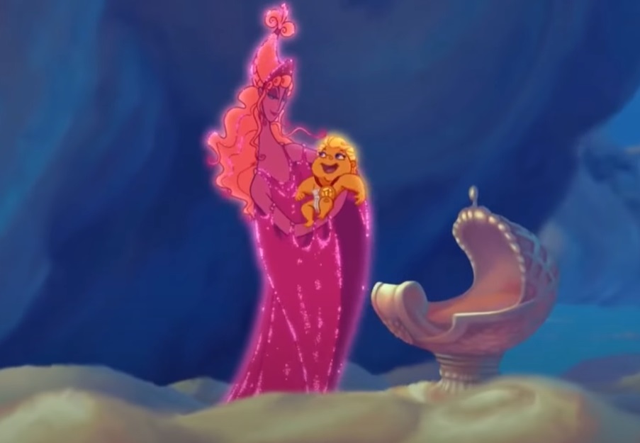 Screenshot from the animated film Hercules (1997).