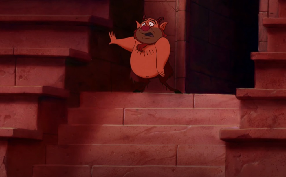 Screenshot from the animated film Hercules (1997).