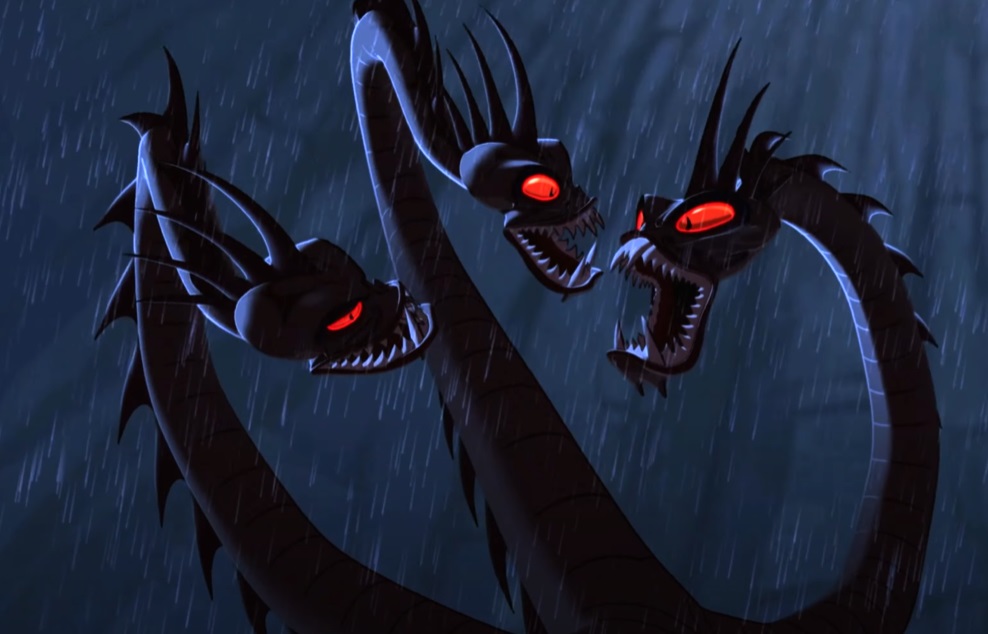 Screenshot from the animated film Hercules (1997).
