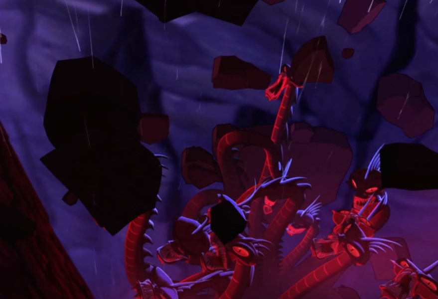 Screenshot from the animated film Hercules (1997).