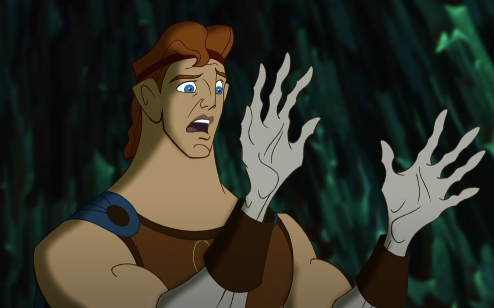 Screenshot from the animated film Hercules (1997)
