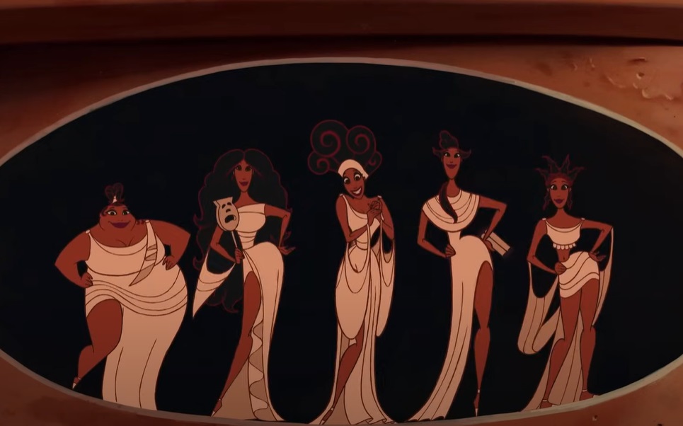 Screenshot from the animated film Hercules (1997).