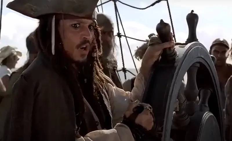 Screenshot from the movie Pirates of the Caribbean: The Curse of the Black Pearl (2003)