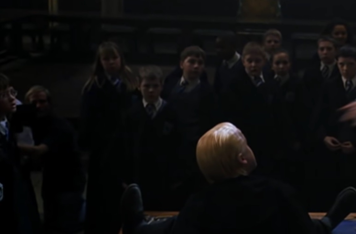 Screenshot from the movie Harry Potter and the Chamber of Secrets