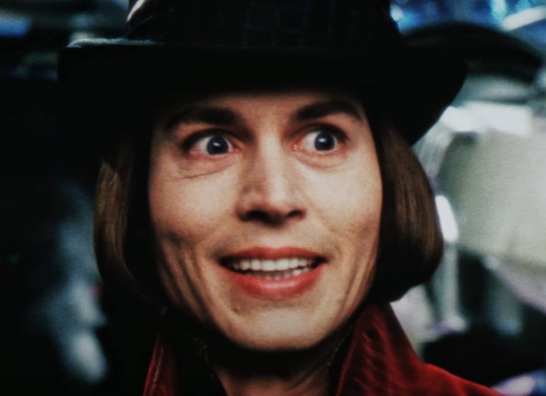 Screenshot from the movie Charlie and the Chocolate Factory (2005).