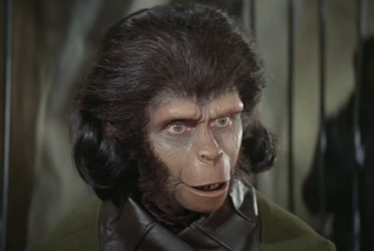 Screenshot from the movie Planet of the Apes (1968)