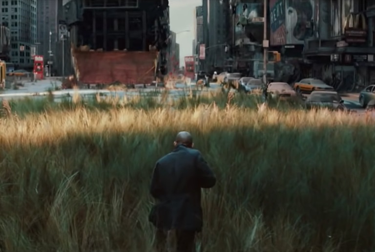 Screenshot from the movie I Am Legend (2007)