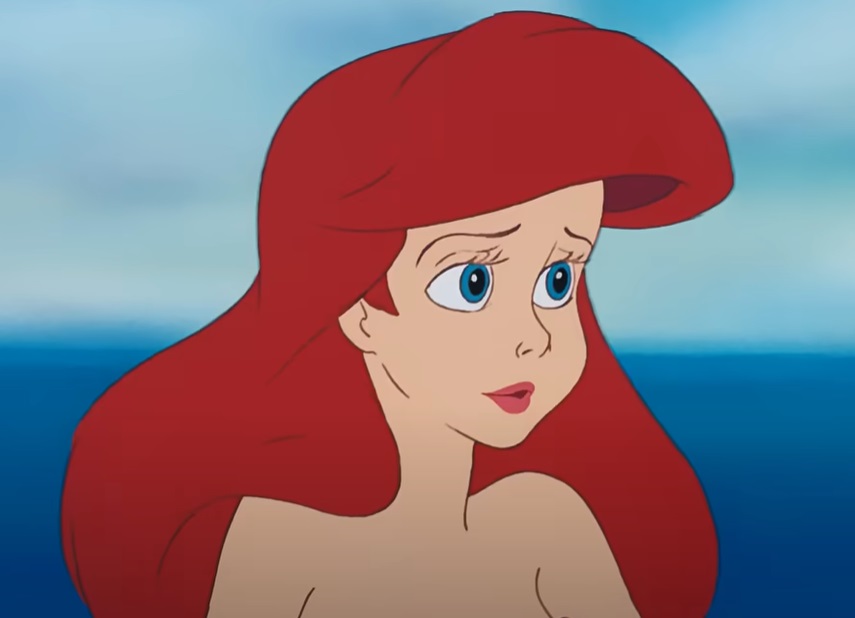 Screenshot from the animated movie The Little Mermaid (1989)