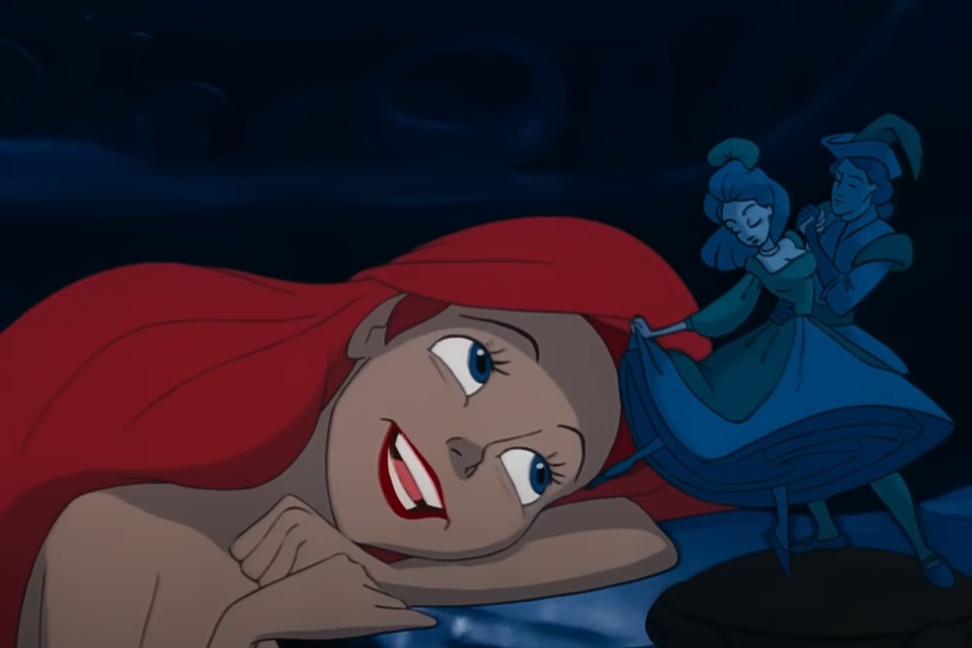 Screenshot from the animate movie The Little Mermaid (1989)