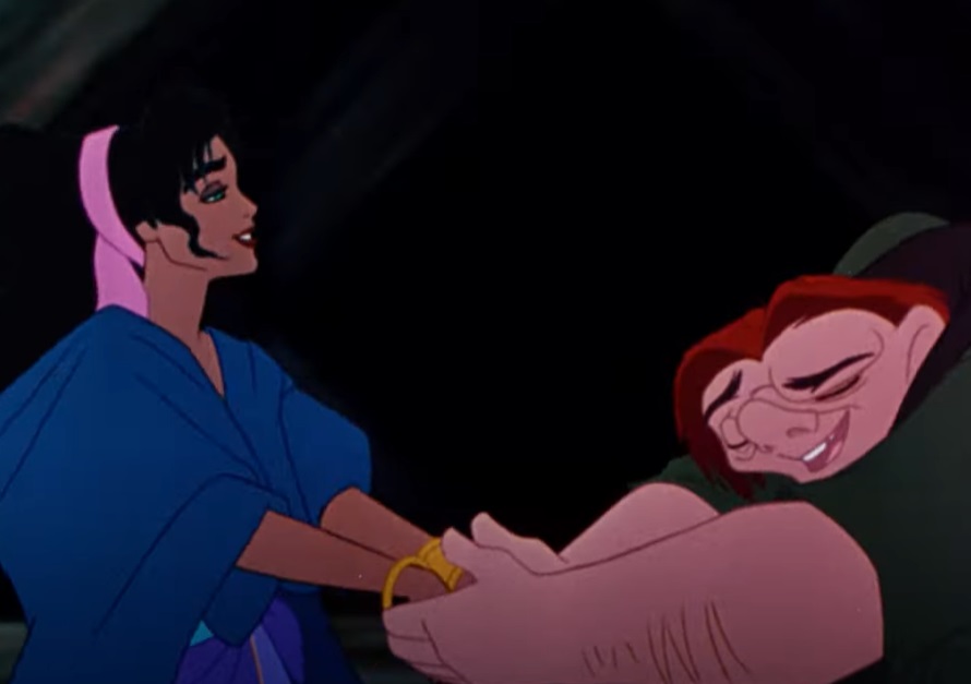 Screenshot from the animated movie The Hunchback of Notre Dame (1996)