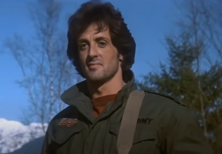 Screenshot from the movie First Blood (1982).