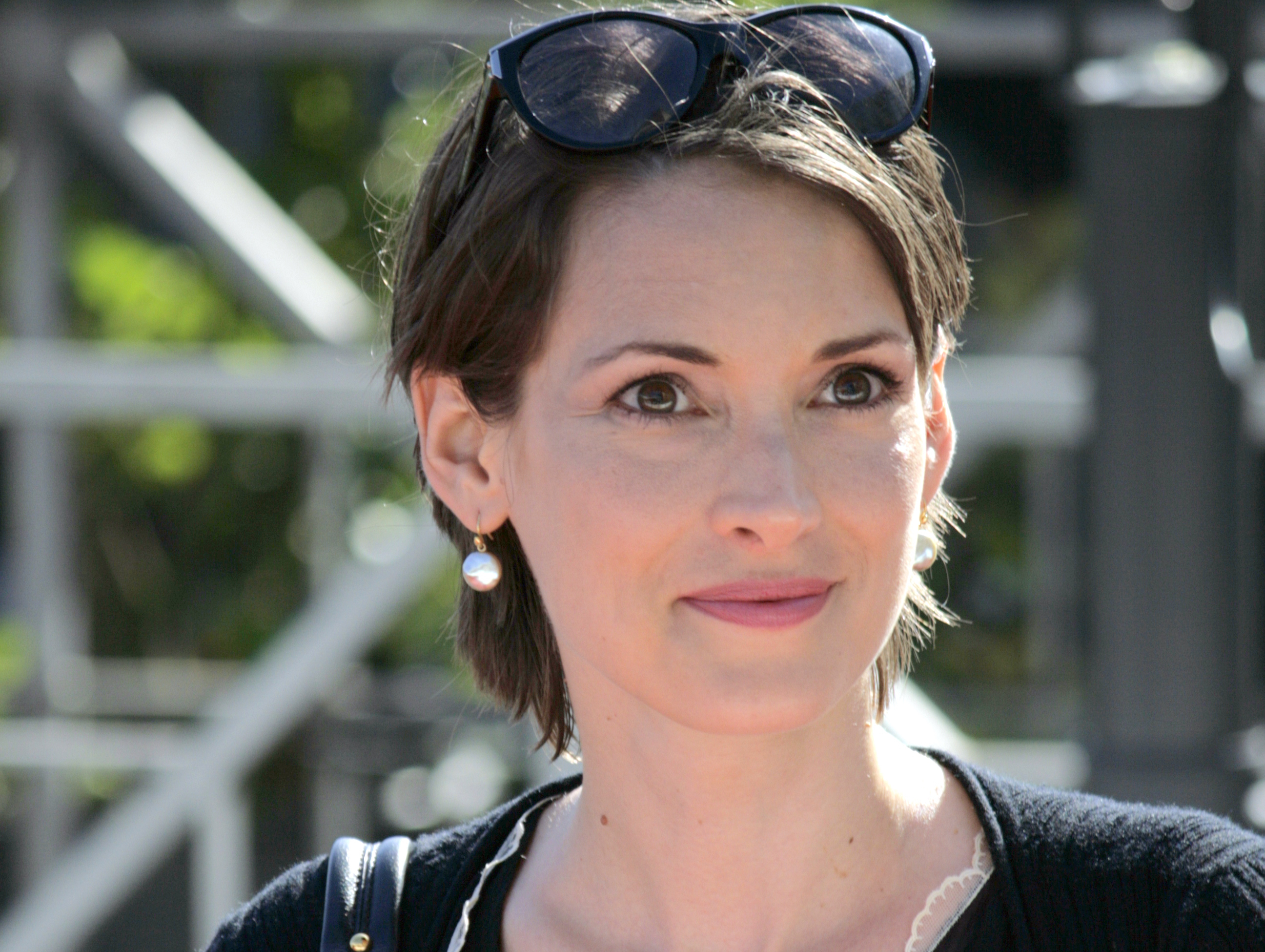 Winona Ryder in black