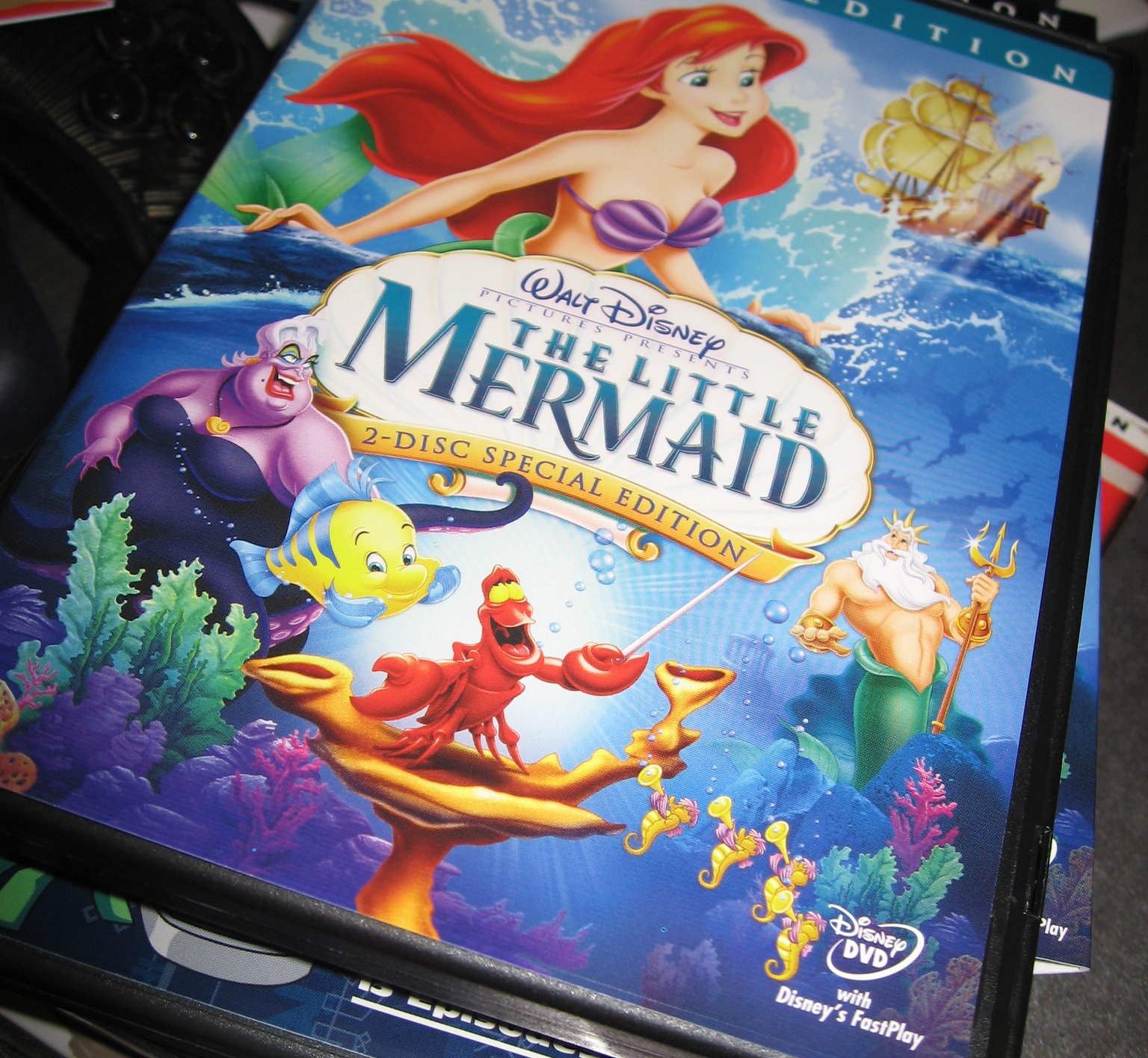 Close Up Photo of The Little Mermaid dvd