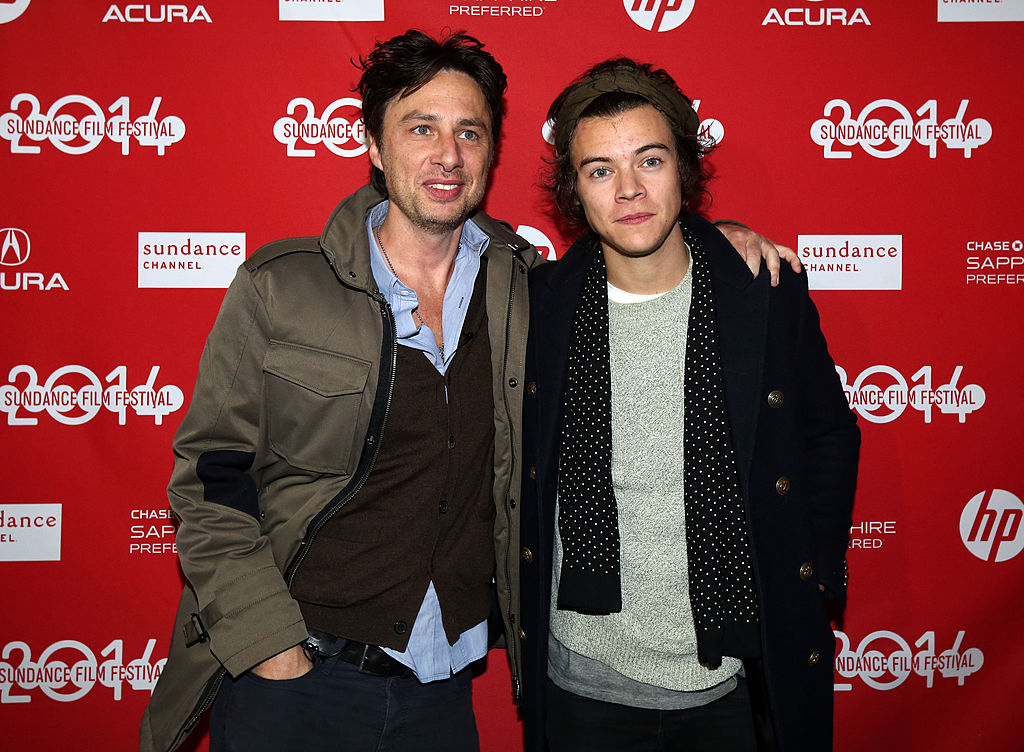 Director Zach Braff and singer Harry Styles