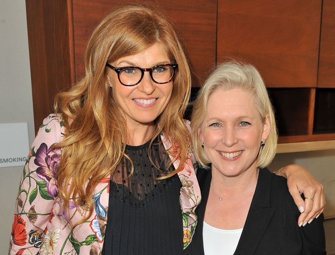 Connie Britton and Senator Kirsten Gillibrand