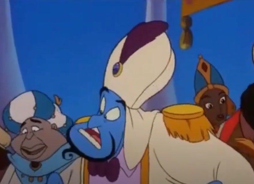 Screenshot from the animated movie Aladdin (1992)