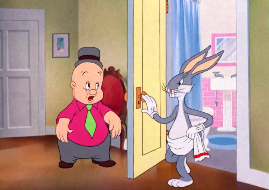 Screenshot from the animated movie The Wabbit Who Came to Supper