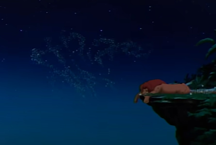 Screenshot from the animated movie The Lion King (1994)