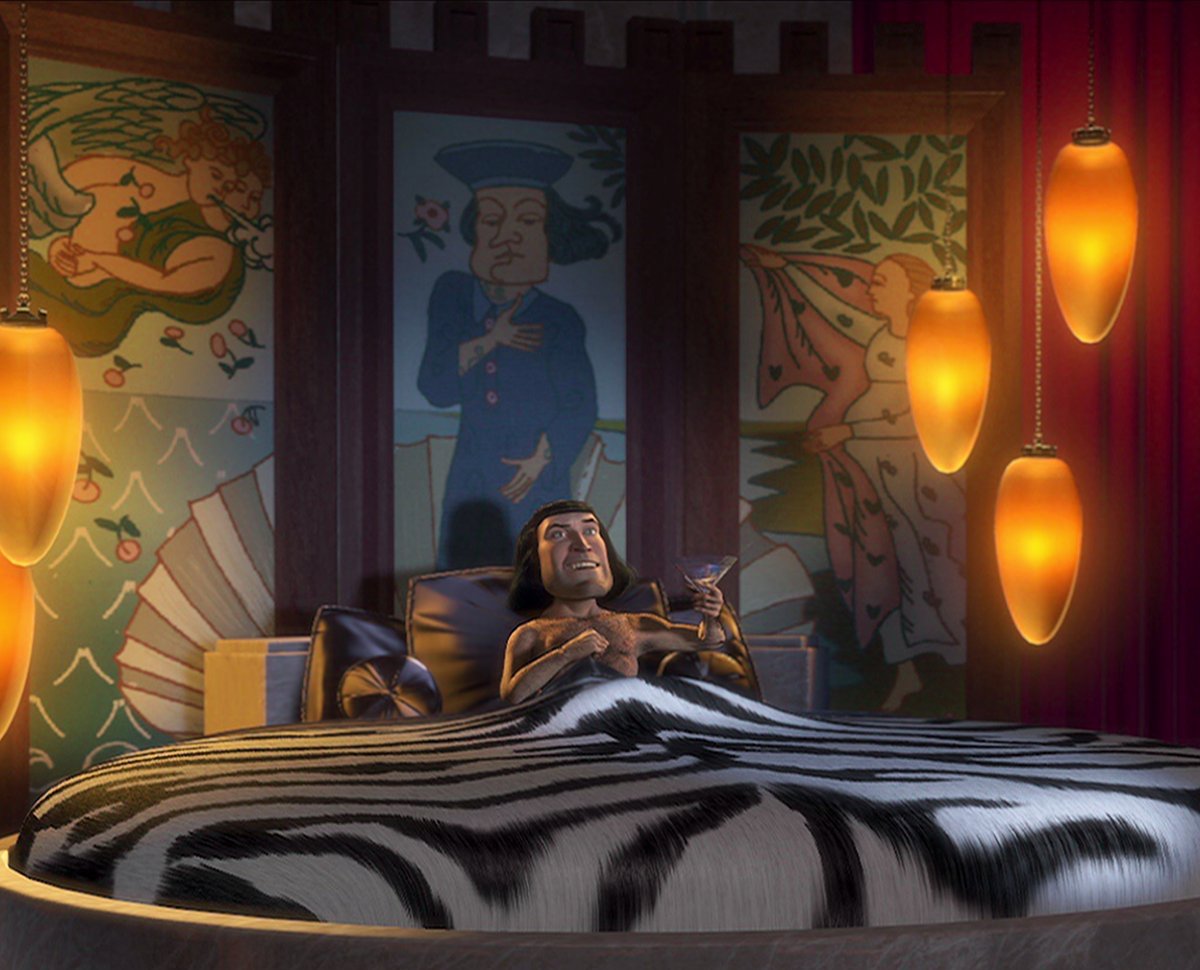 Screenshot from the animated movie Shrek (2001)