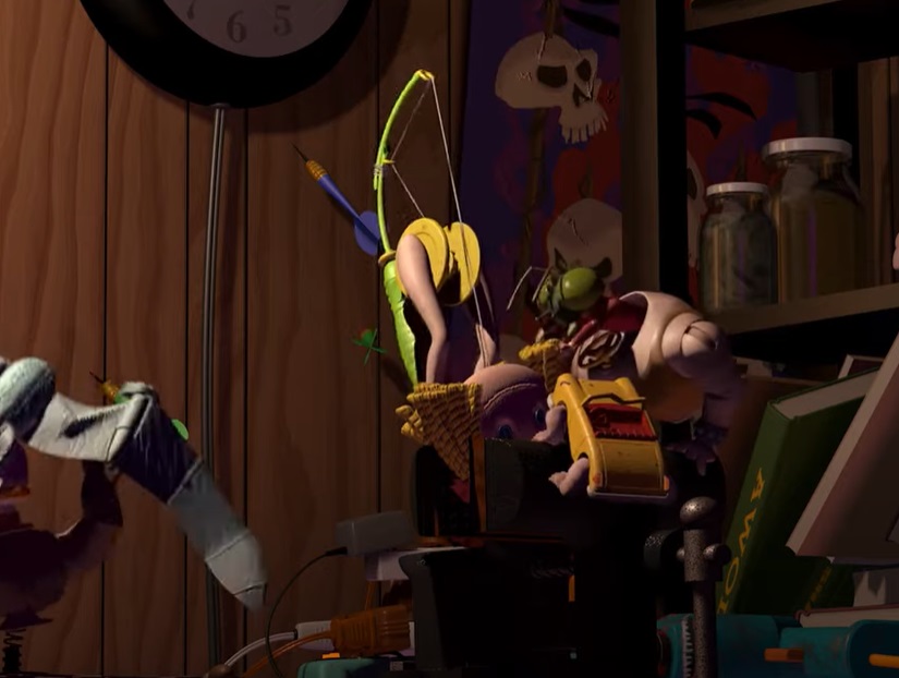 Screenshot from the animated movie Toy Story (1995)