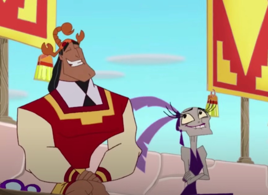 Screenshot from the animated movie The Emperor's New Groove (2000)