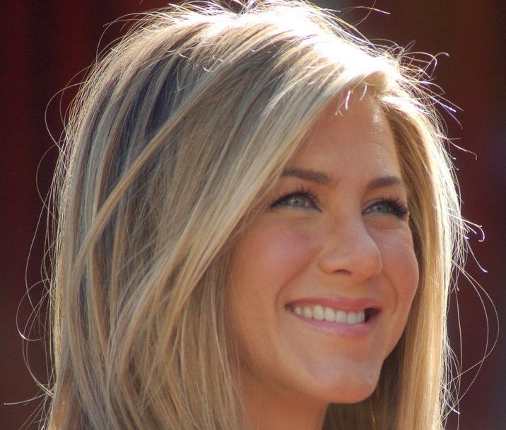 Jennifer Aniston at a ceremony to receive a star on the Hollywood Walk of Fame.