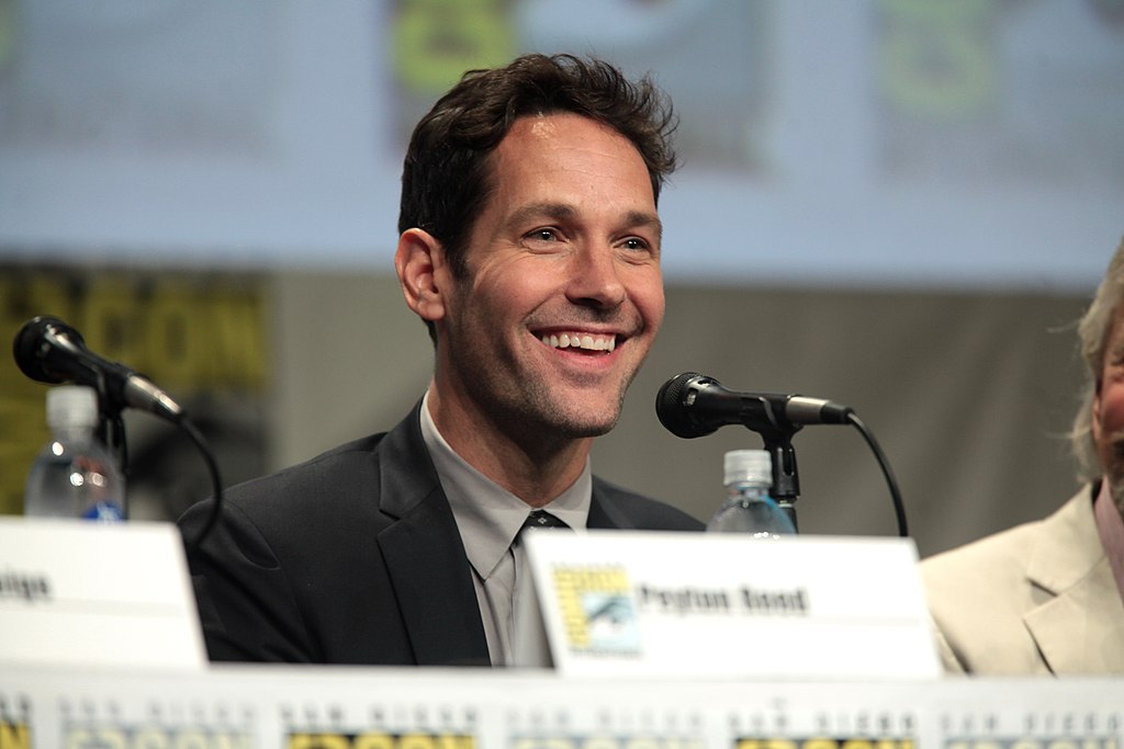 Paul Rudd speaking at the 2014 San Diego Comic Con International