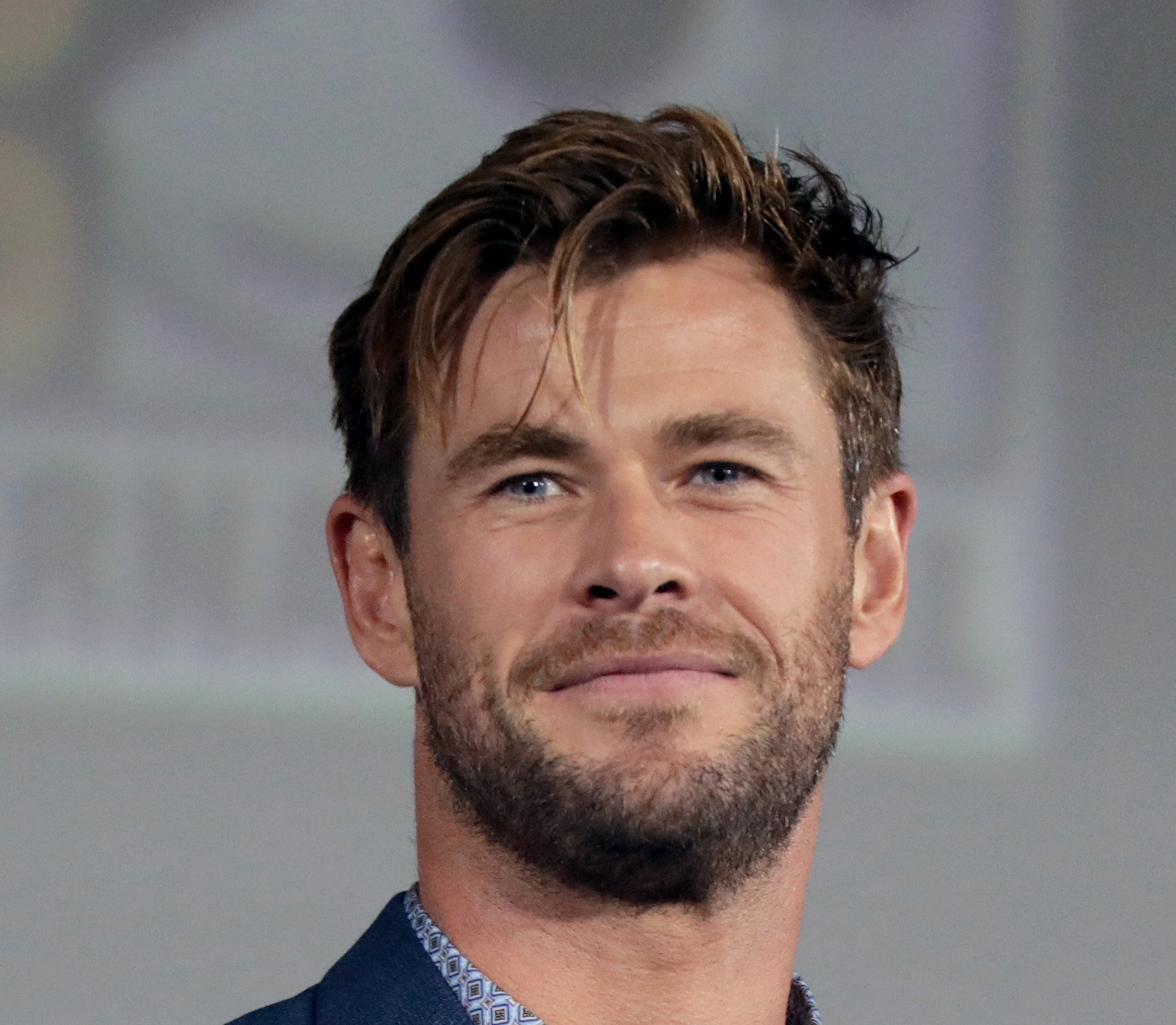 Chris Hemsworth speaking at the 2019 San Diego Comic-Con International