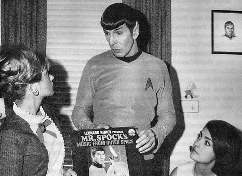 Leonard Nimoy spock with music album