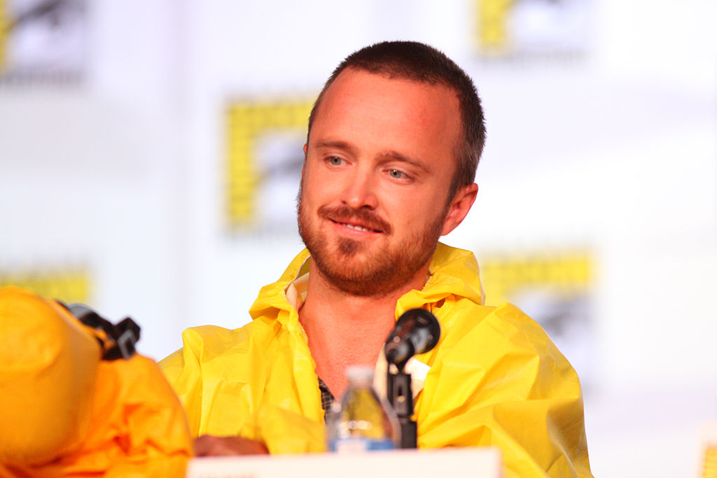 Aaron Paul speaking at the 2012 San Diego Comic-Con International