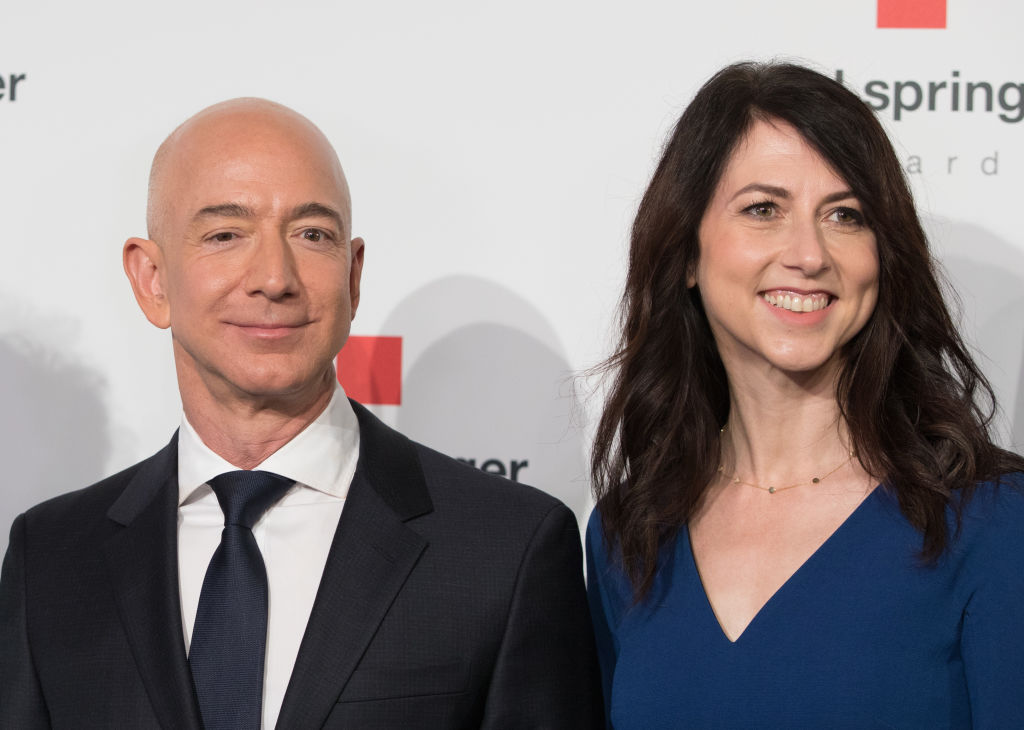Jeff Bezos and his wife MacKenzie Bezos