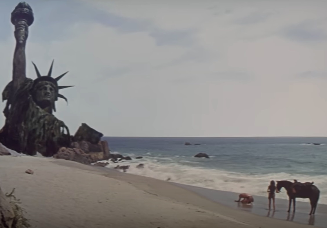 Screenshot from the movie Planet of the Apes (1968)