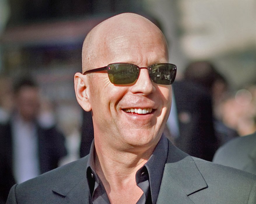 Portrait Photo of Bruce Willis at a Live Free or Die Hard (Die Hard 4.0) premiere