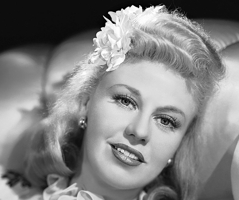 Grayscale Portrait Photo of Ginger Rogers in Tender Comrade, 1943