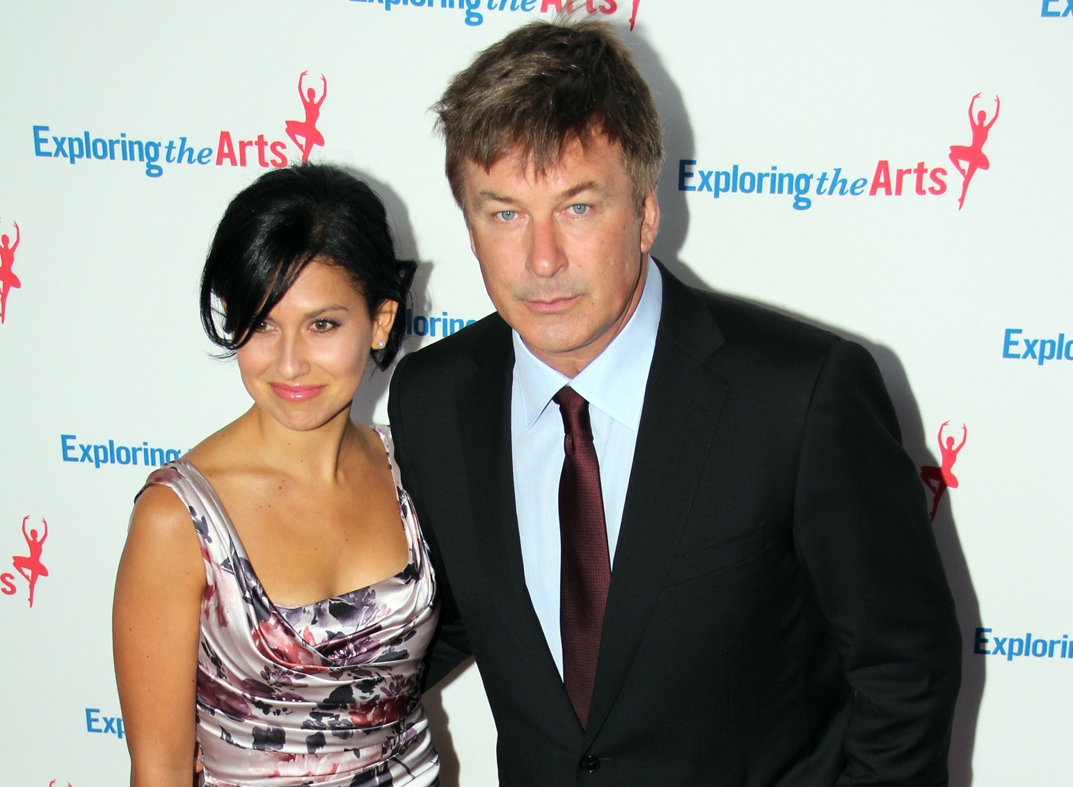 Alec Baldwin and Hilaria Thomas at the Tony Bennet Birthday Gala 2011.
