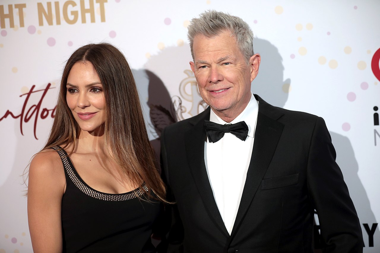 Katharine McPhee and David Foster on the red carpet at 2022 Gateway Celebrity Fight Night
