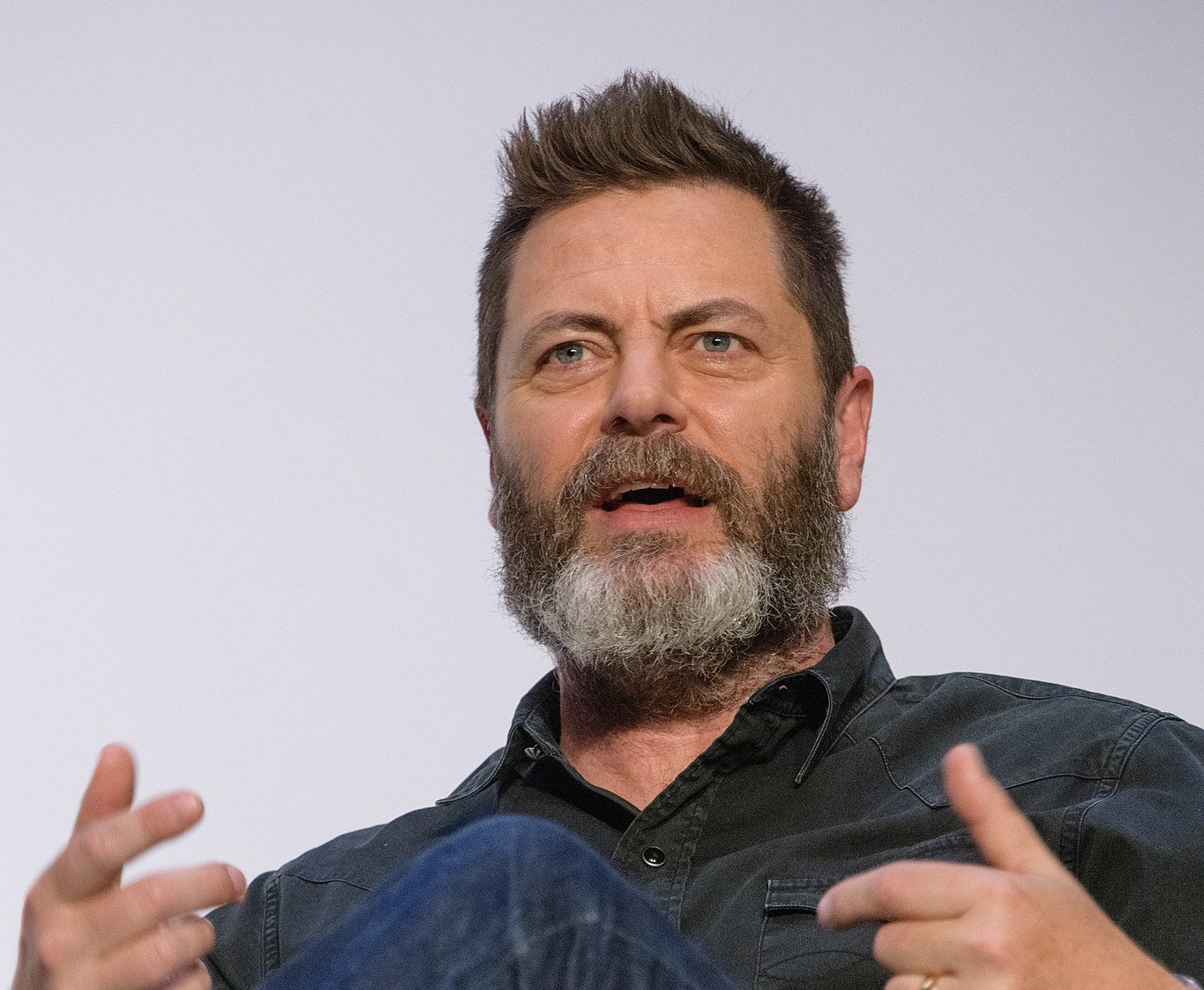 Portrait Photo of the actor Nick Offerman at the Montclair Film Festival 2018.