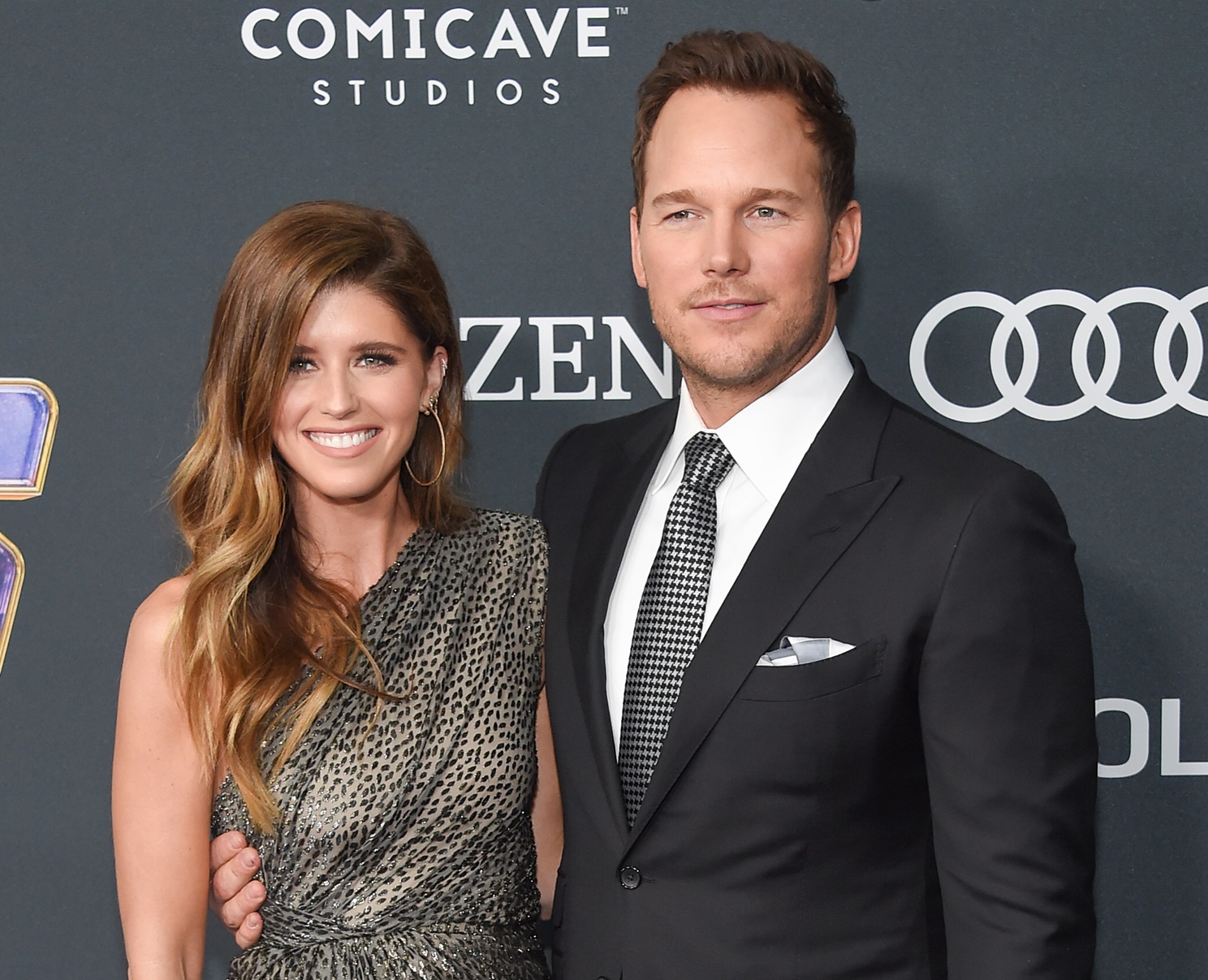 Katherine Schwarzenegger and Chris Pratt arrives for the 