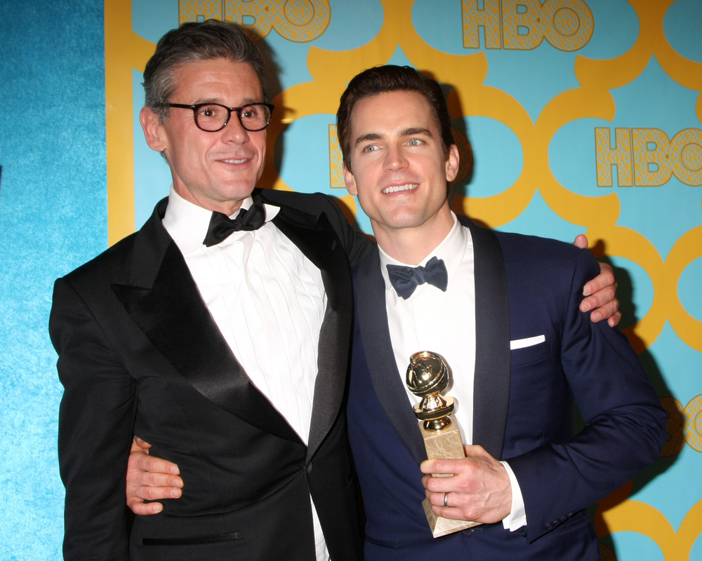 Simon Halls, Matt Bomer at the HBO Post Golden Globe Party - 2015
