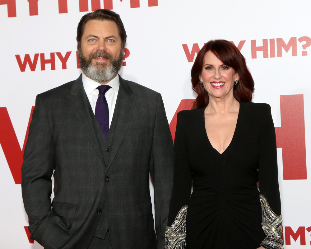 Nick Offerman, Megan Mullally at the 