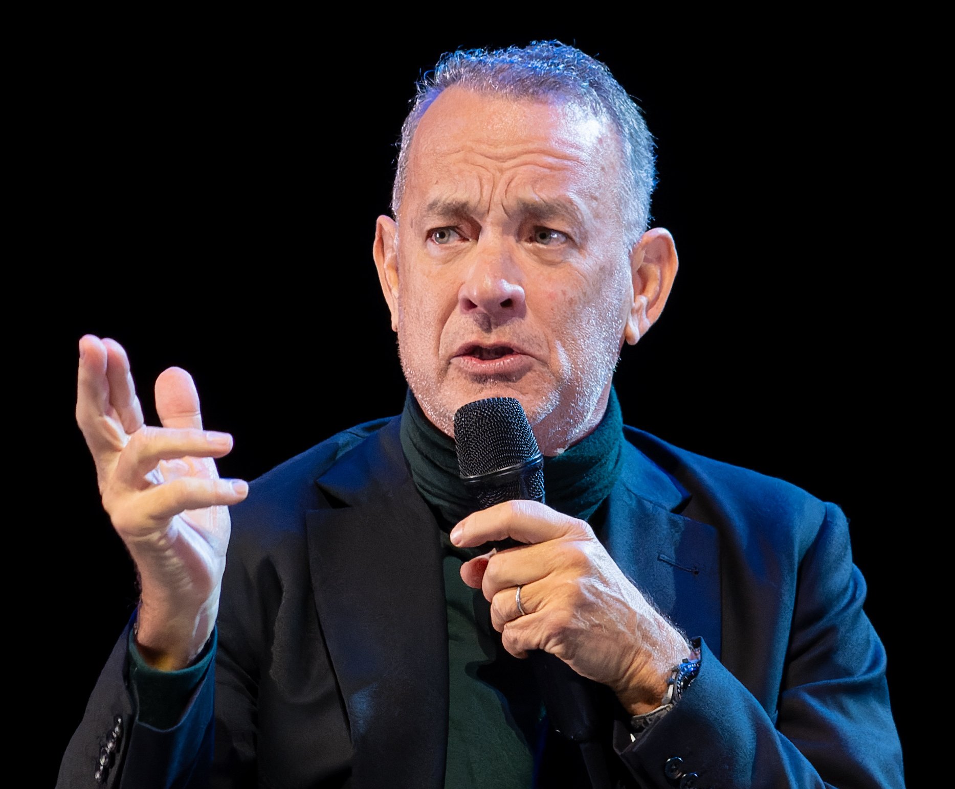 Portrait Photo of Tom Hanks at Prince Edward Theatre.