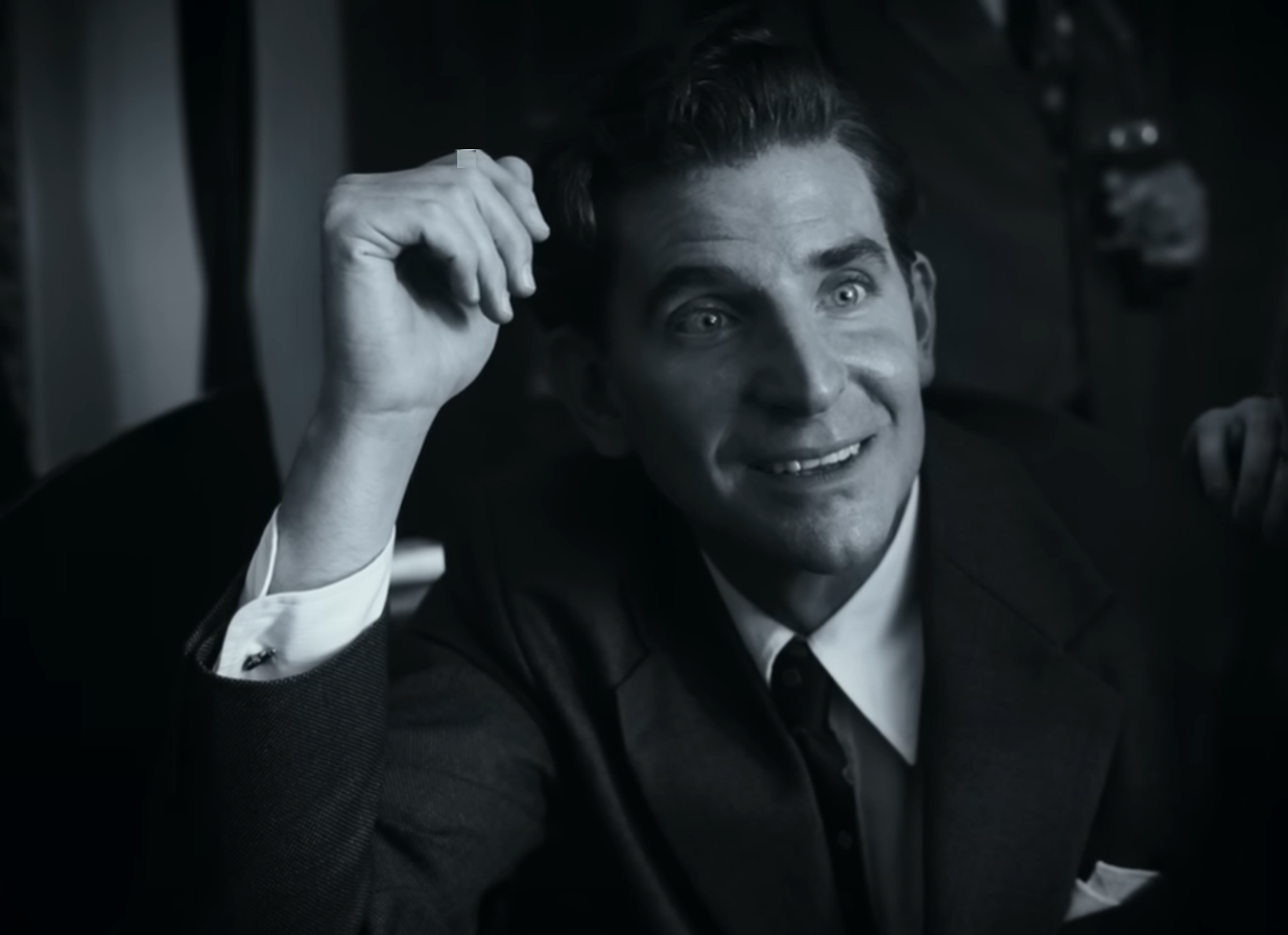 Screenshot of Bradley Cooper as Leonard Bernstein - from Maestro (2023)
