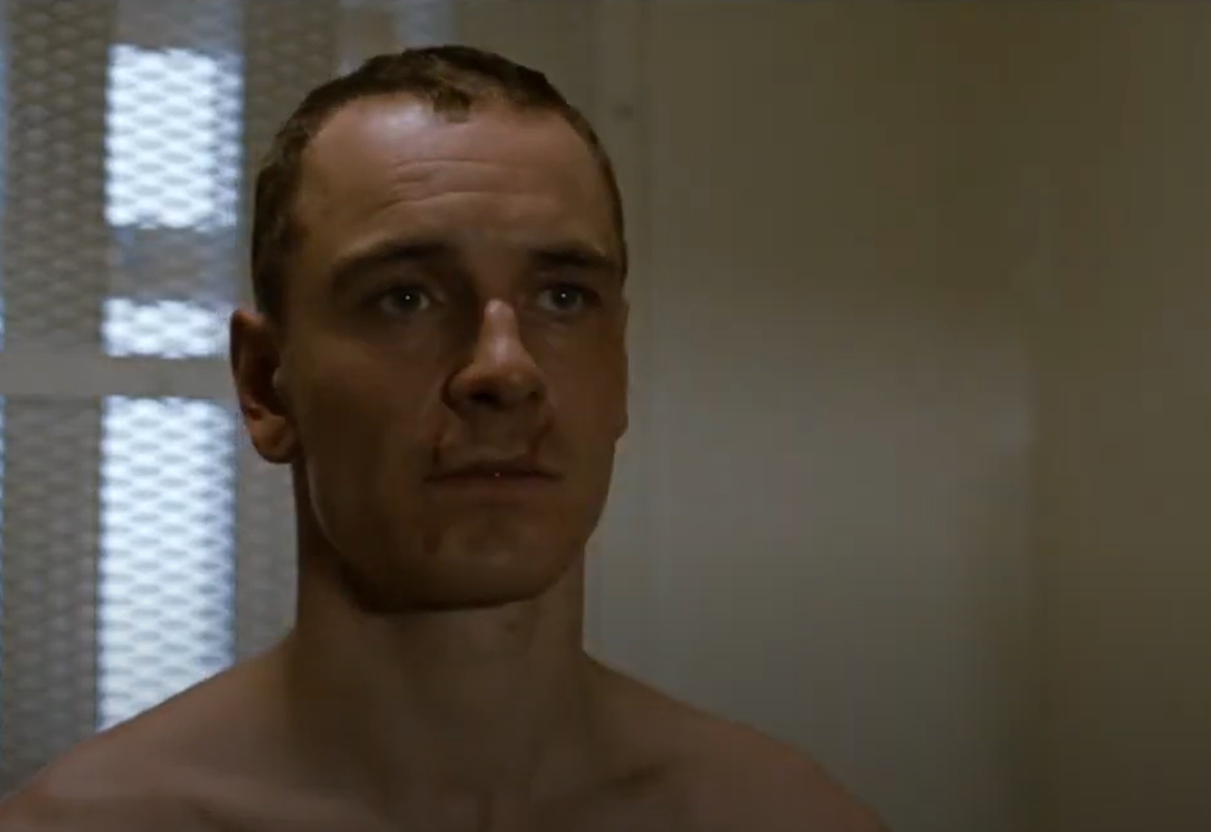 Screenshot of Michael Fassbender as Bobby Sands - from Dallas Buyers Club (2013)