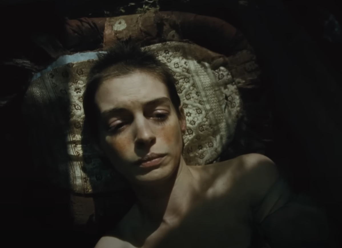 Screenshot of Anne Hathaway as Fantine - from Les Misérables (2012)