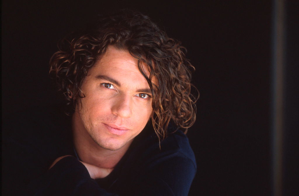 Michael Hutchence of INXS, studio portrait, London, 1990.