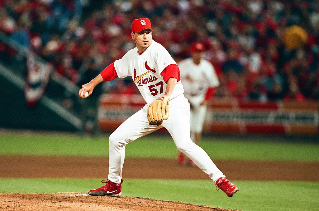 Darryl Kile of the St. Louis Cardinals during Game One of the National League Championship Series