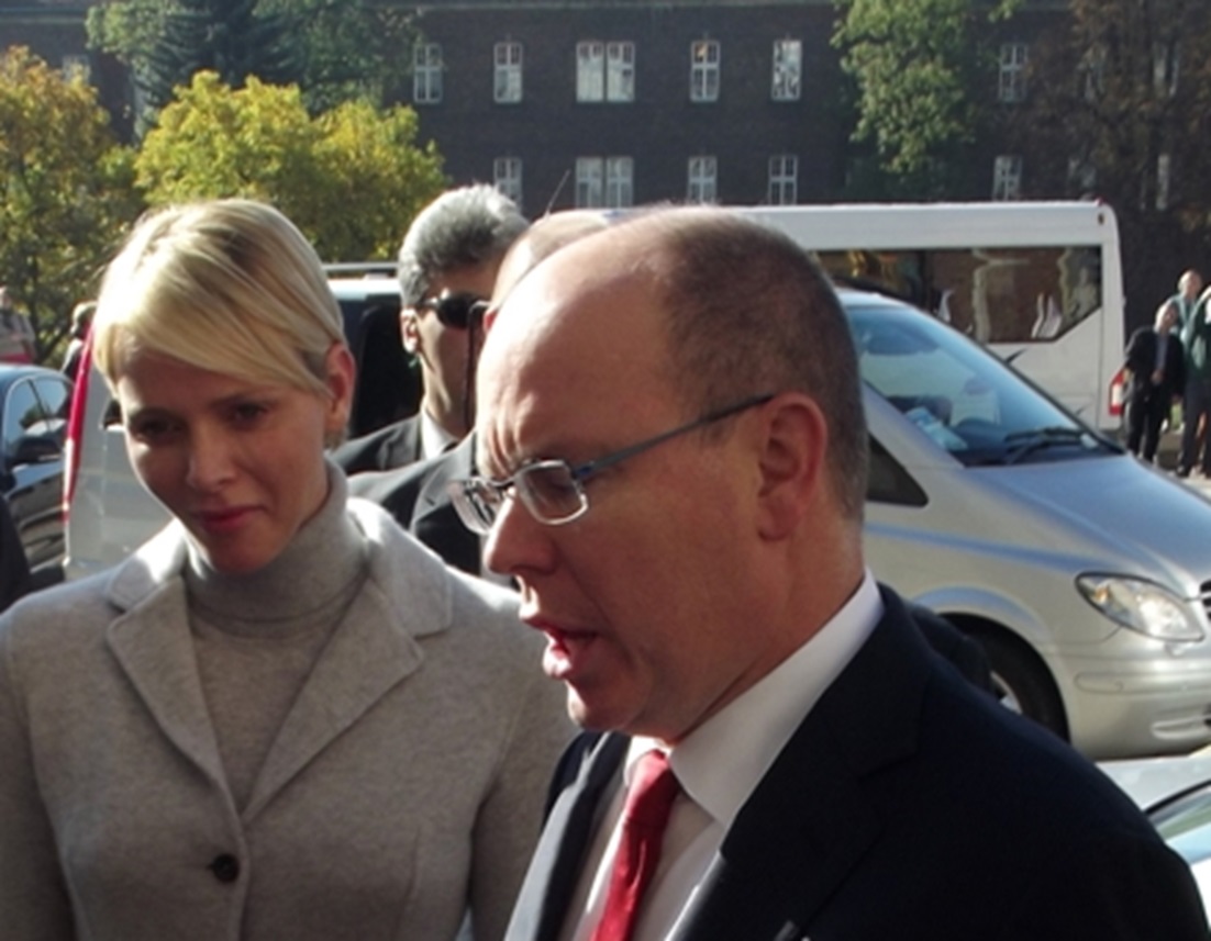 Charlene Wittstock and Prince Albert.