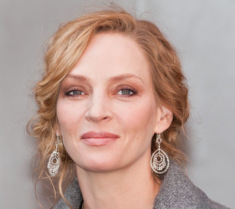 Uma Thurman arriving for the press conference of the film 