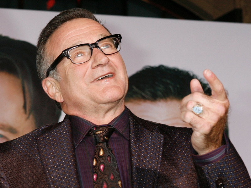 Portrait Photo of American actor and comedian Robin Williams.