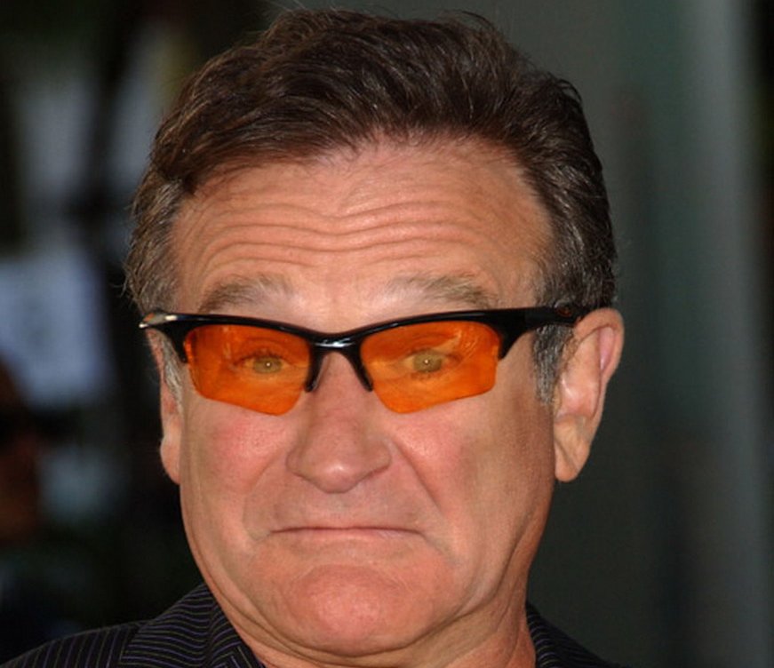 Portrait Photo of American actor and comedian Robin Williams.